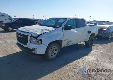 2022 GMC Canyon 4Wd Short Box Elevation from USA, damaged, VIN 1GTG6CEN5N1326350